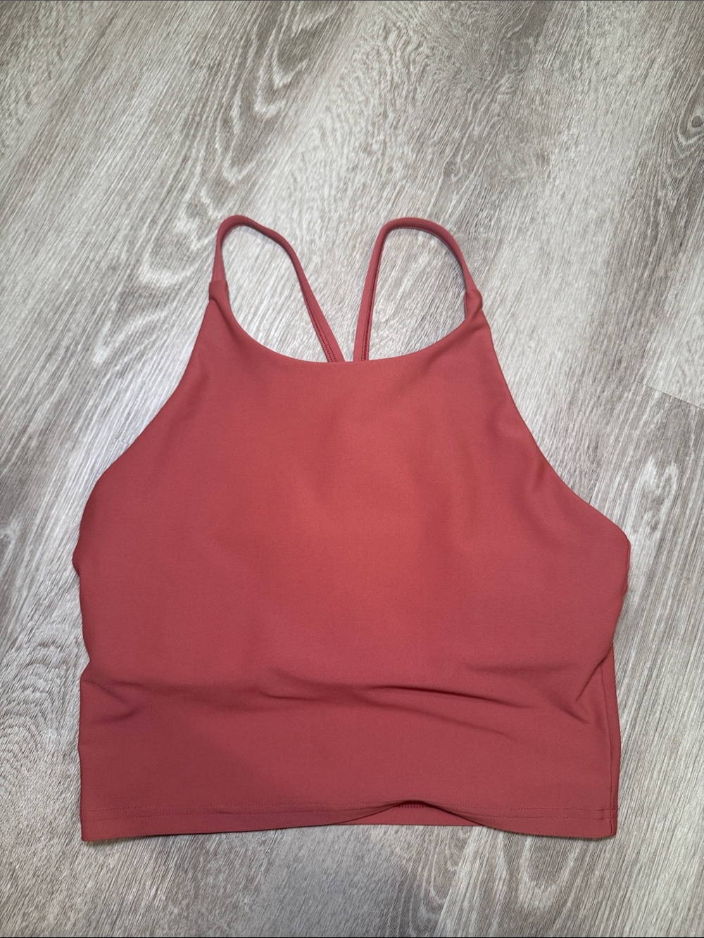 Old Navy Women's High Neck Crop Tank Top - Brick Red
